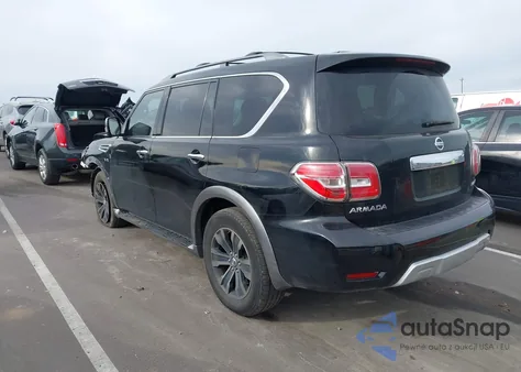 2017 Nissan Armada Platinum from USA, damaged, VIN JN8AY2NF6H9302023